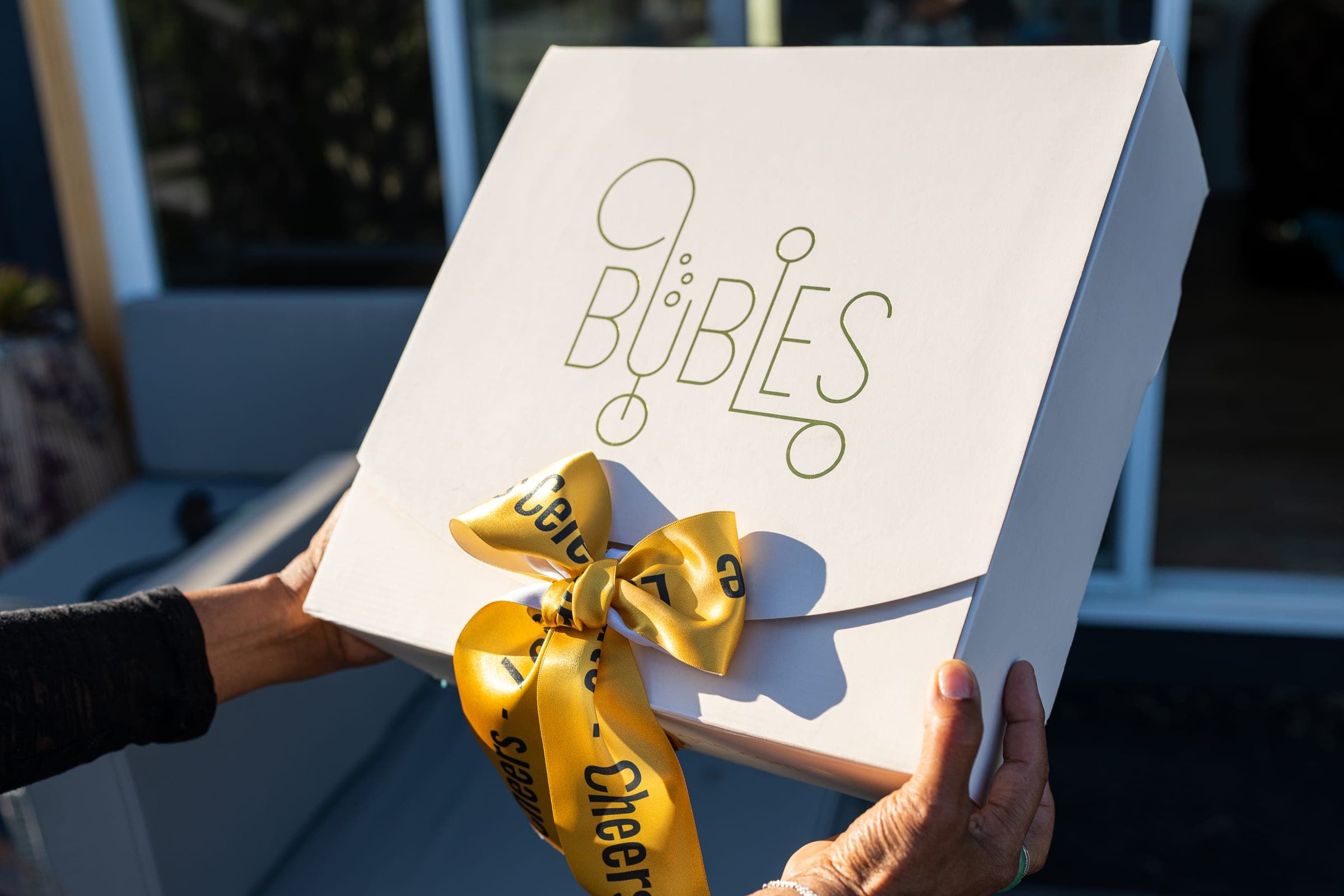 Bubles gift box product photography