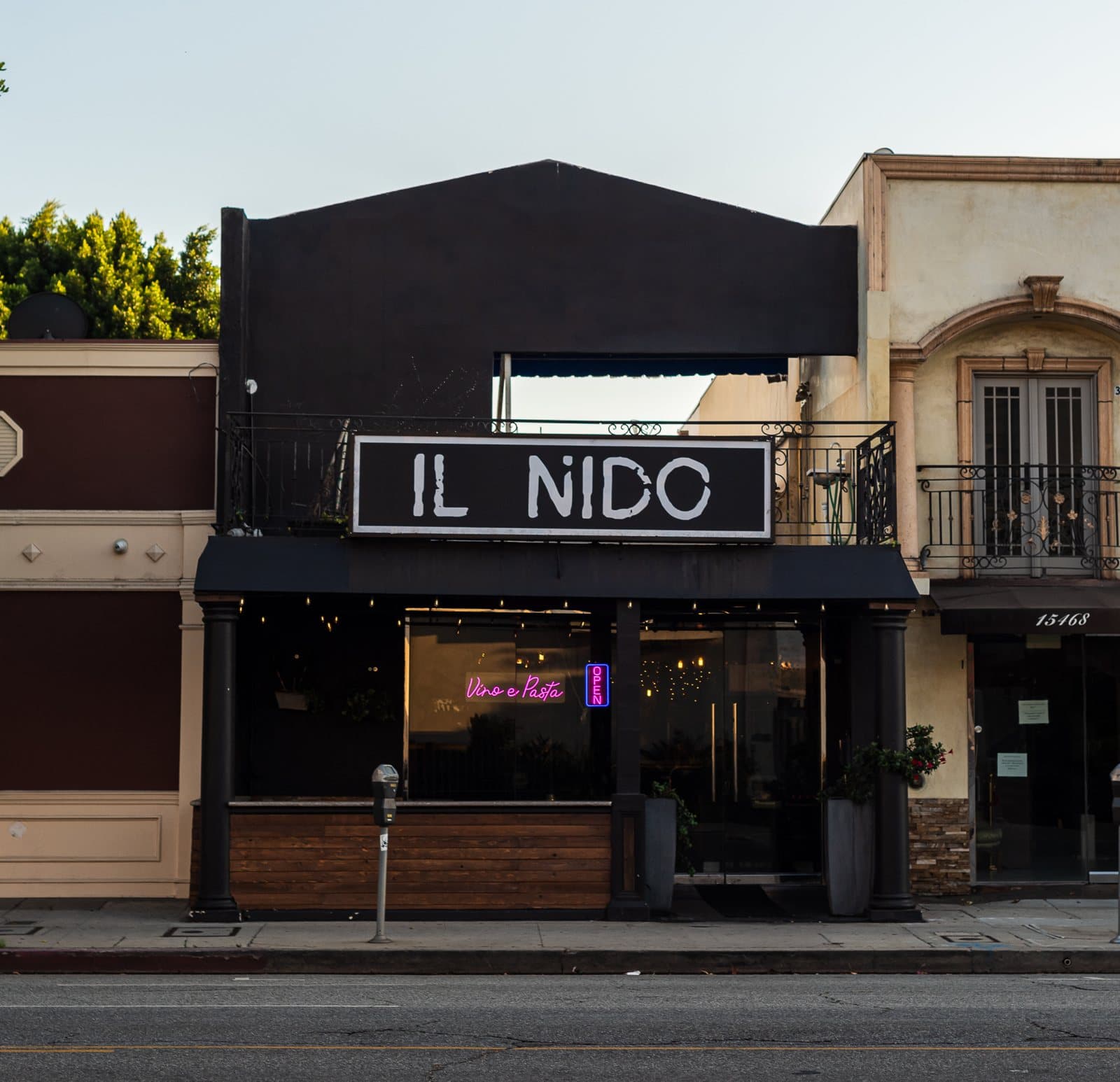 Il Nido restaurant storefront in Los Angeles