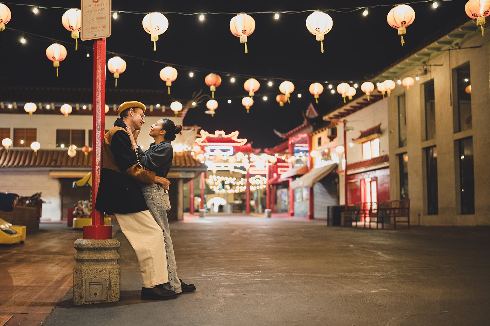 Romantic Night Shoot in Chinatown: Lanterns & Love, Pete Cohen Photography, Los Angeles
