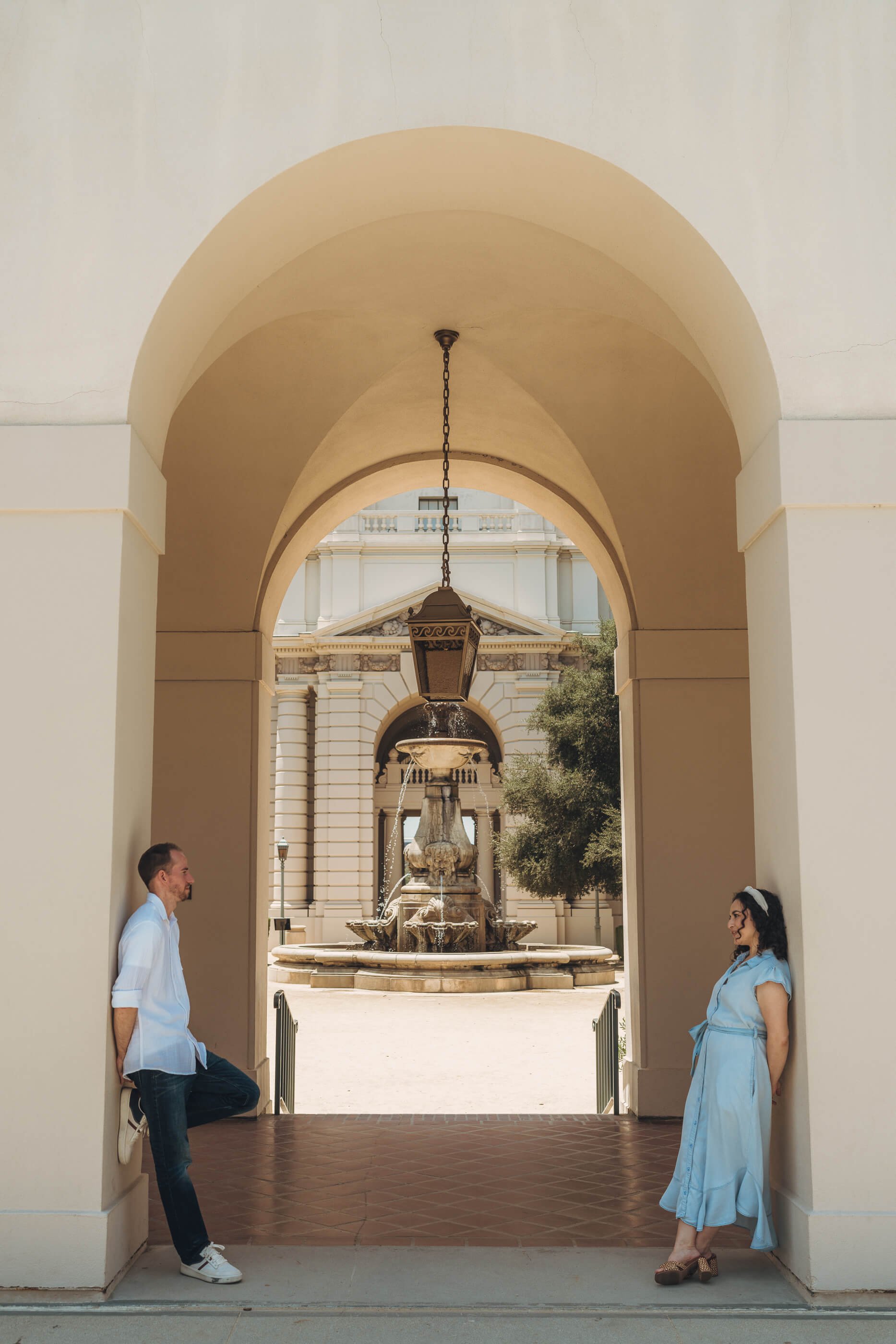 A Sunny Engagement Session at Pasadena City Hall, photo 6 by Pete Cohen, Los Angeles photographer