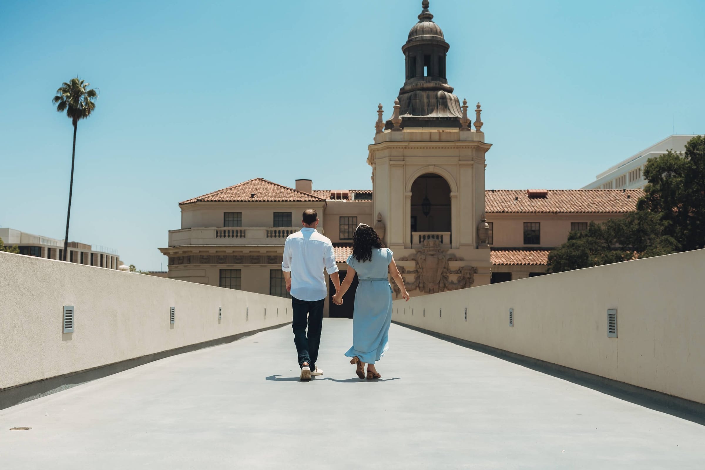 A Sunny Engagement Session at Pasadena City Hall, photo 10 by Pete Cohen, Los Angeles photographer