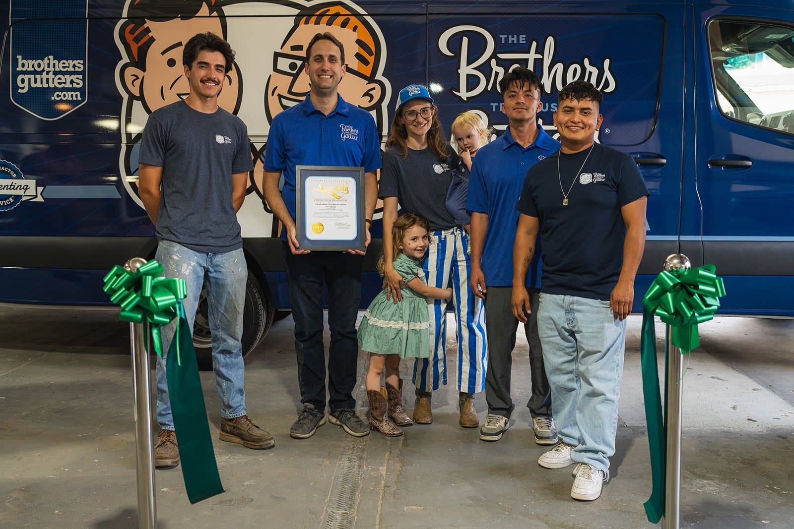 Photographing The Brothers That Just Do Gutters Ribbon Cutting in Van Nuys, CA, photo 7 by Pete Cohen, Los Angeles photographer